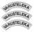 Särmä TST Arched Tag w. Custom Text, White-Black, 3-Pack (SEPARATE DELIVERY 3-4 WEEKS)