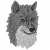 Särmä Animals Morale Patch, Wolf