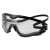 Edge Tactical Super 64 Ballistic Goggles, Clear, Vapor Shield