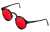 Swiss Mountain Trooper Goggles w. Aluminum Case, Red, w. Temples