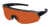 Edge Tactical Arc Light Ballistic Glasses, Orange Lens for Green laser, Vapor Shield