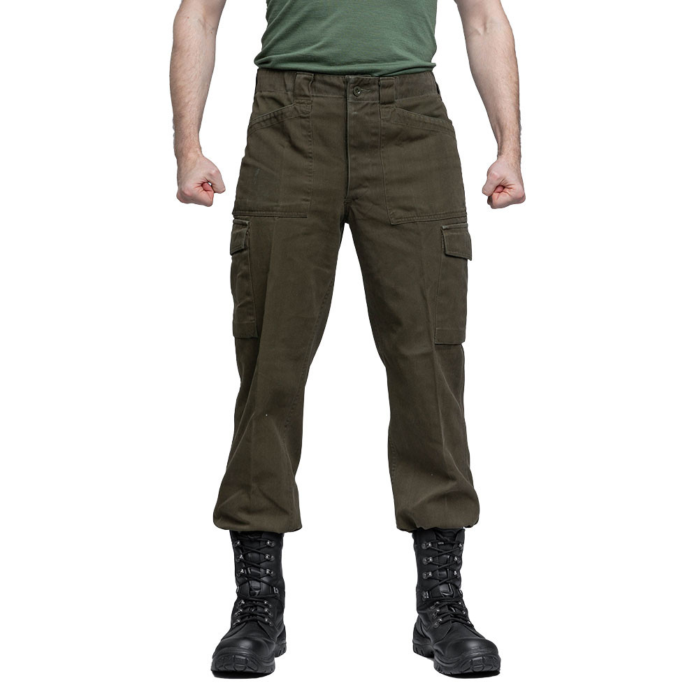 Genuine Austrian army pants Rip stop Khaki Military combat field Trousers BDU