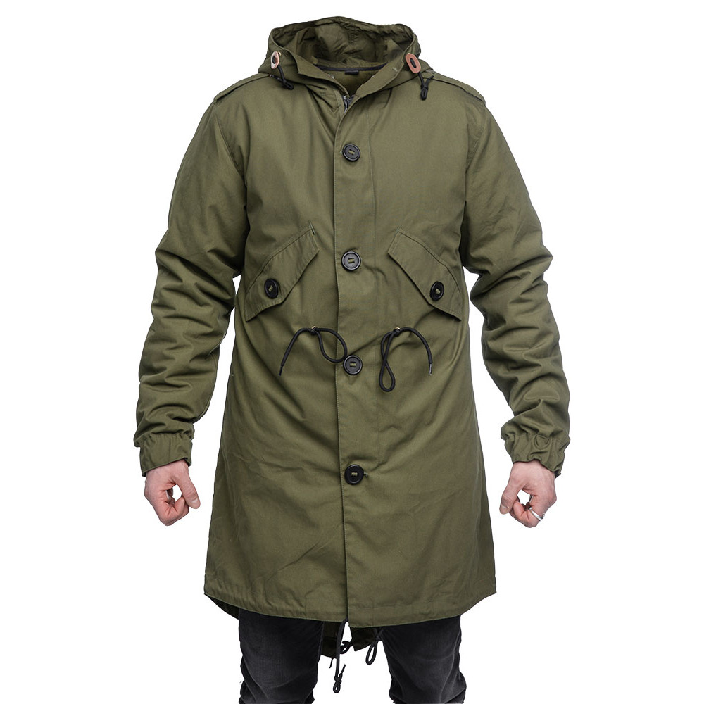 waxed fishtail parka