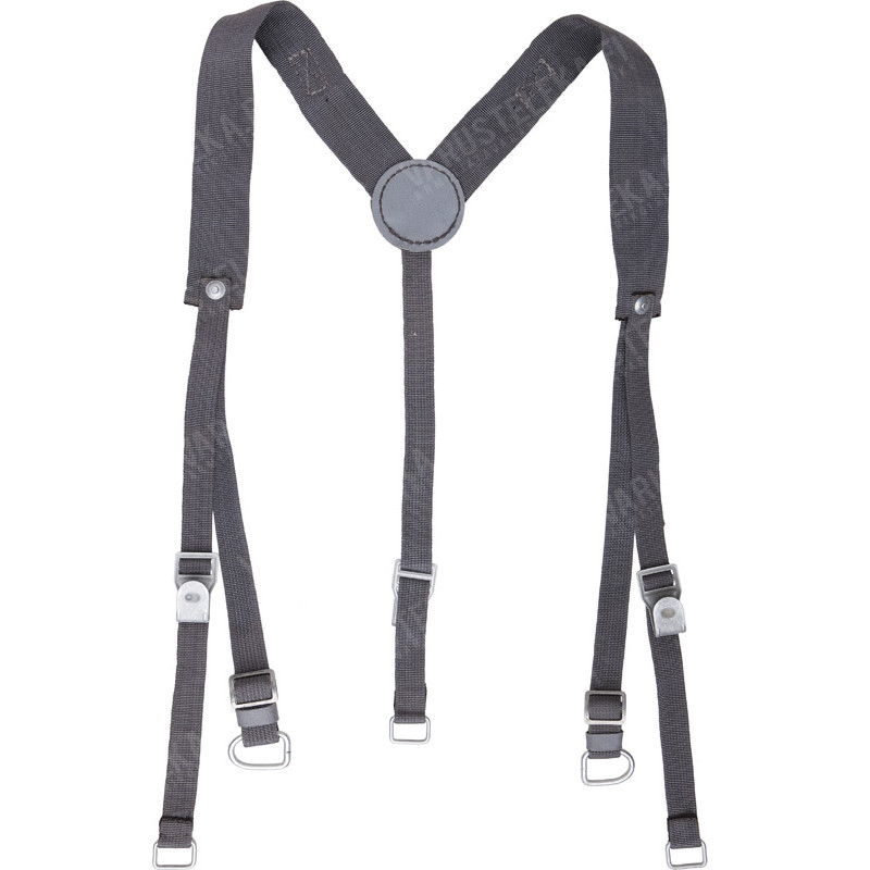 GERMAN NEW LOT OF 5 Suspenders Braces SURPLUS E German Grey Webbing Y-Straps GERMAN NEW LOT OF 5 Suspenders Braces SURPLUS E German Grey Webbing Y-Straps